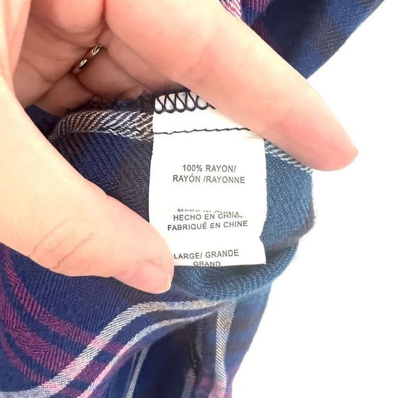 Rails Free People Oversized Flannel Top - Picture 5 of 6